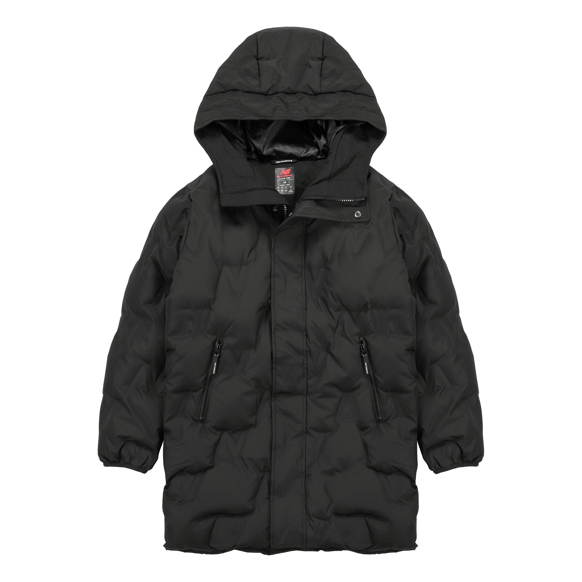 New Balance Long Down Jacket 'Black' AMJ14303-BK sold by KicksCrew