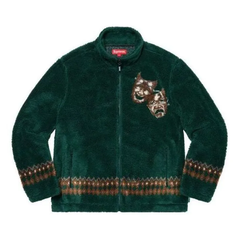 Supreme Drama Mask Fleece Jacket 'Green Yellow' SUP-SS20-387 sold by KicksCrew