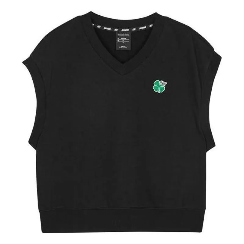 (WMNS) Skechers Graphic Casual Sleeveless Tee 'Black' L223W054 sold by KicksCrew