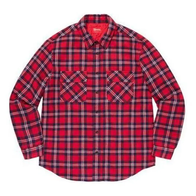Supreme FW19 Week 11 1-800 Buffalo Plaid Shirt Royal Shirt