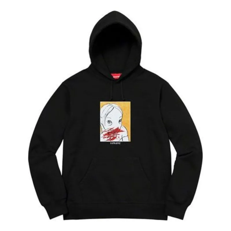 Supreme Nose Bleed Hooded Sweatshirt 'Black' SUP-FW19-286 sold by KicksCrew