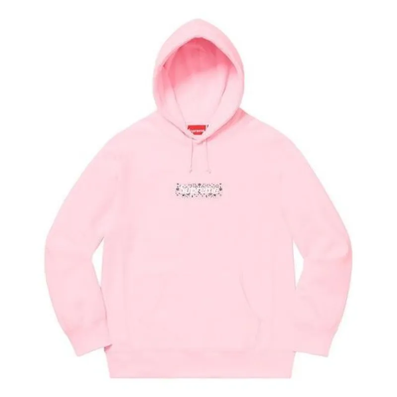 Supreme 19FW Bandana Box Hoodie 'Pink' SUP-FW19-10831 sold by KicksCrew