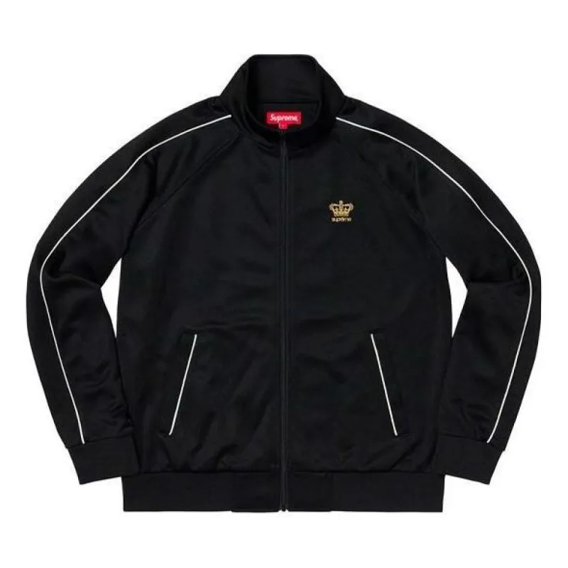 Supreme Crown Track Jacket 'Black' SUP-FW19-182 sold by KicksCrew