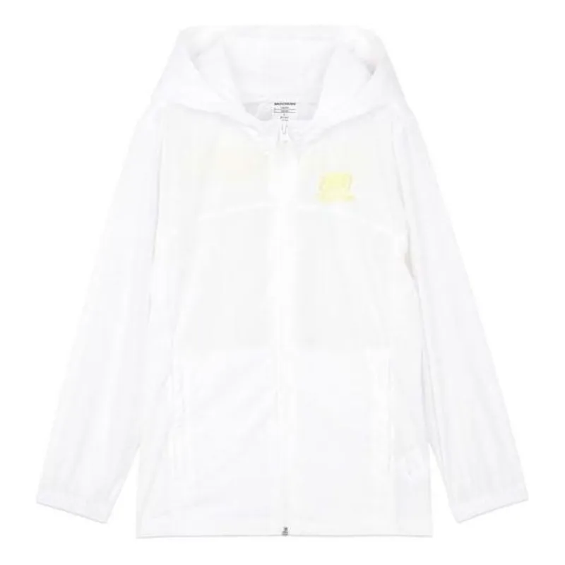 (GS) Skechers Letter Printed Jacket 'White' L221B048 sold by KicksCrew
