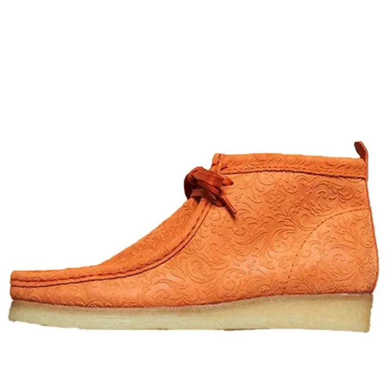 Clarks x END. Wallabee Boots 'Orange Floral' 26163420 sold by KicksCrew