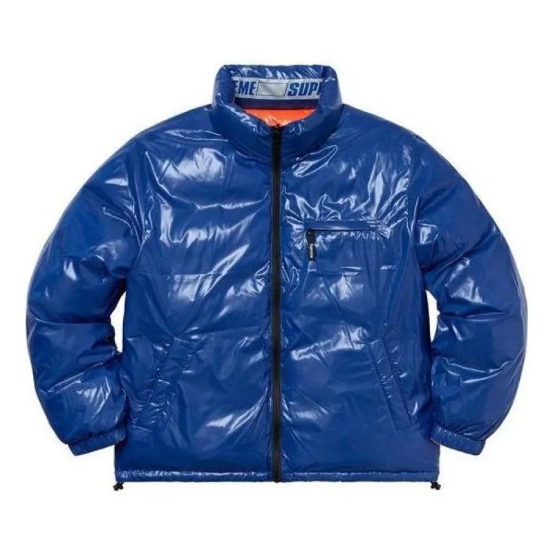 Supreme Shiny Reversible Puffy Jacket 'Blue Orange' SUP-SS20-165 sold by KicksCrew
