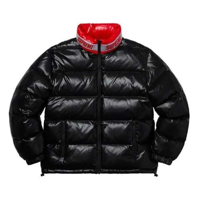 Supreme Shiny Reversible Puffy Jacket 'Black Red' SUP-SS20-164 sold by KicksCrew