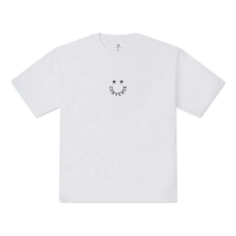 Converse Smiley Short Sleeve T-Shirt 'White' 10027635-A01 sold by KicksCrew
