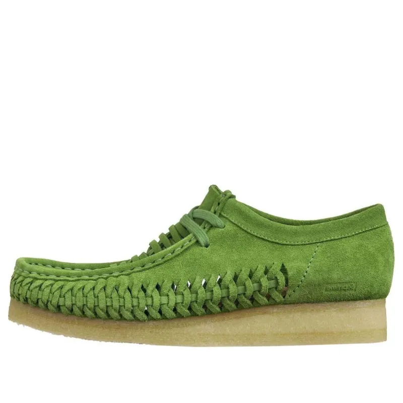 Clarks x Supreme Woven Wallabee 'Green' 26160848 sold by KicksCrew