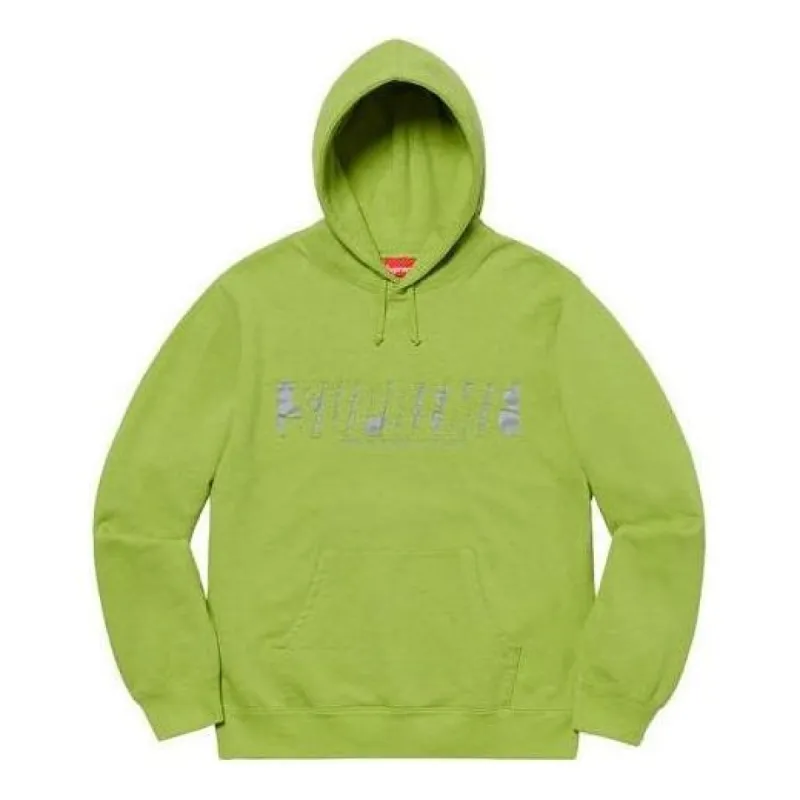 Supreme Reflective Cutout Hooded Sweatshirt 'Green' SUP-SS20-105 sold by KicksCrew