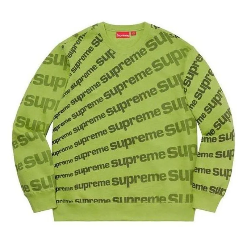 Supreme Radial Crewneck 'Green Black' SUP-SS20-098 sold by KicksCrew