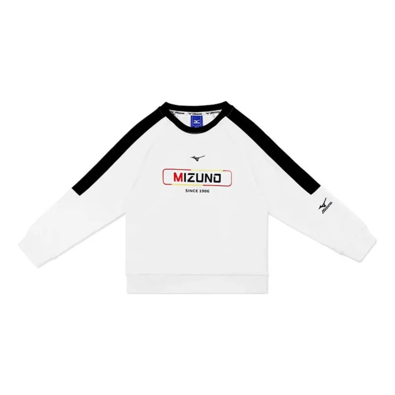 (GS) Mizuno Graphic Casual Sweater 'White' 32CA3904 sold by KicksCrew