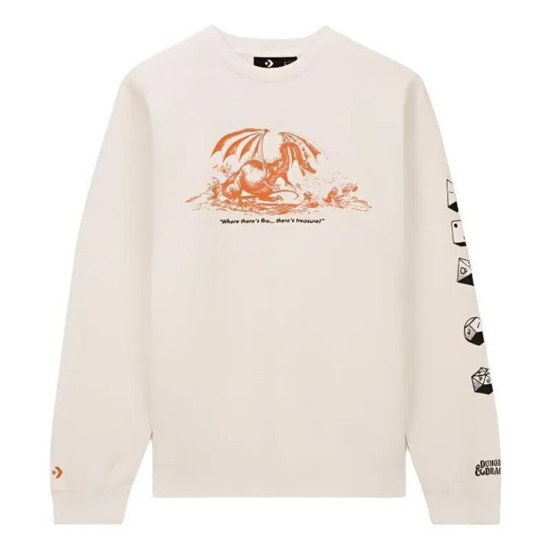 Converse x Dungeons & Dragons Crewneck T-Shirt 'Egret' 10027141-A01 sold by KicksCrew