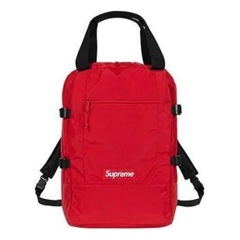 Supreme Tote Backpack 'Red Black White' SUP-SS19-915 sold by KicksCrew