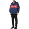 Balenciaga Logo Zip Up Jacket 'Blue Red' 561466TYD338065 sold by KicksCrew