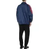 Balenciaga Logo Zip Up Jacket 'Blue Red' 561466TYD338065 sold by KicksCrew
