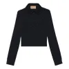 (WMNS) Gucci GG Crinkle Viscose Shirt 'Black' 771806-ZAPF8-1000 sold by KicksCrew