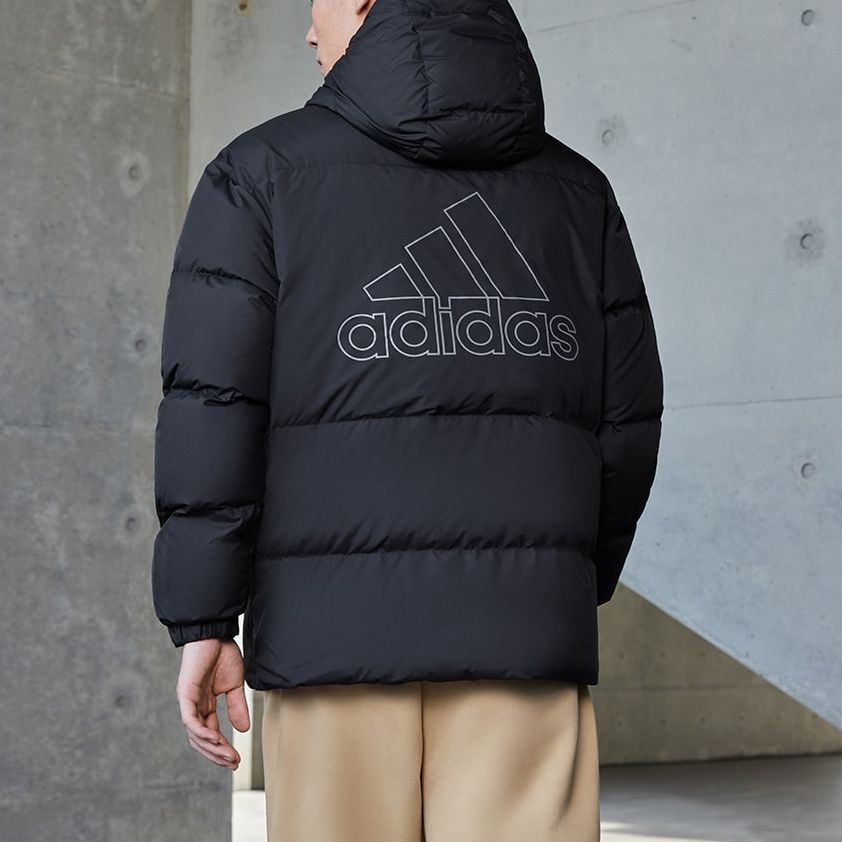 adidas Puff Down Jacket 'Black' IV7560 sold by KicksCrew product image thumbnail 3