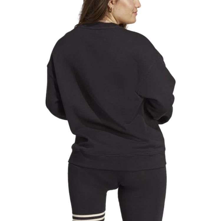 (WMNS) adidas Trefoil Crew Sweatshirt 'Black' IB7431 sold by KicksCrew product image thumbnail 3