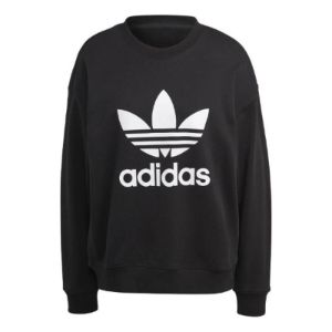 (WMNS) adidas Trefoil Crew Sweatshirt 'Black' IB7431 sold by KicksCrew