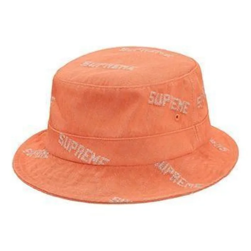 Supreme Logo Denim Crusher 'Orange White' SUP-SS19-662 sold by KicksCrew