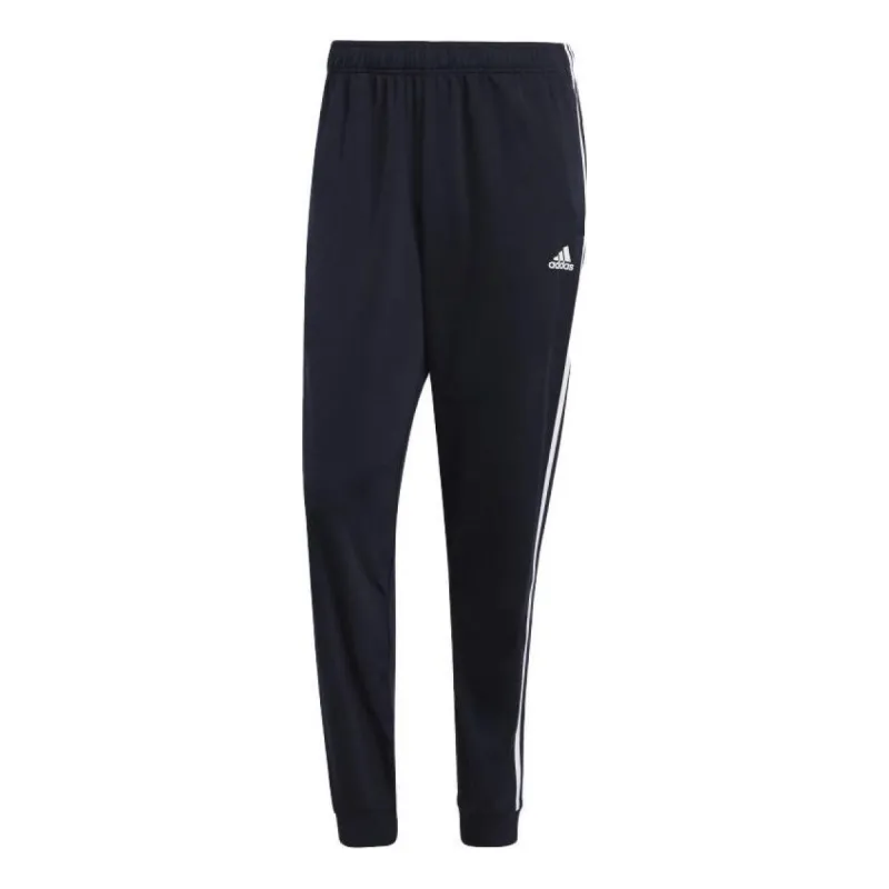 adidas Essentials Warm-Up Tapered 3-Stripes Track Pants 'Black' H46106 sold by KicksCrew