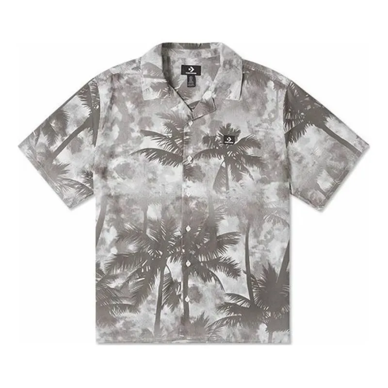 Converse Resort Palm Trees Button-Down Shirt 'Black Palm' 10026435-A01 sold by KicksCrew