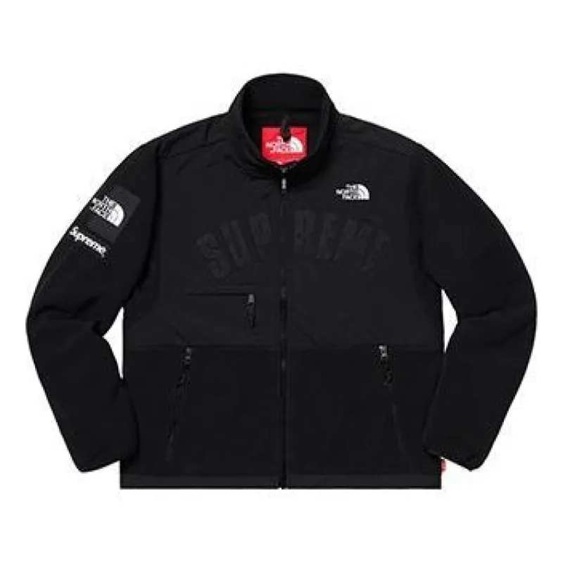 Supreme x The North Face Arc Logo Denali Fleece Jacket 'Black White' SUP-SS19-545 sold by KicksCrew