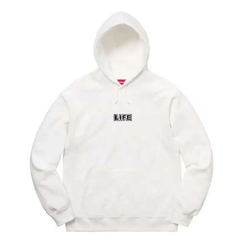Supreme x Gilbert x George Life Hooded Sweatshirt 'White Multi-Color' SUP-SS19-535 sold by KicksCrew