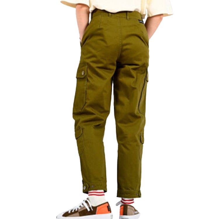 (WMNS) Converse Woven Cargo Utility Pants 'Olive Green' 10019438-A02 sold by KicksCrew product image thumbnail 5