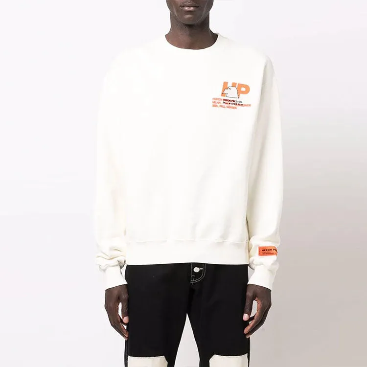 HERON PRESTON FW21 Heron Print Sweatshirt 'Off White' HMBA016F21JER003-0440 sold by KicksCrew product image thumbnail 3