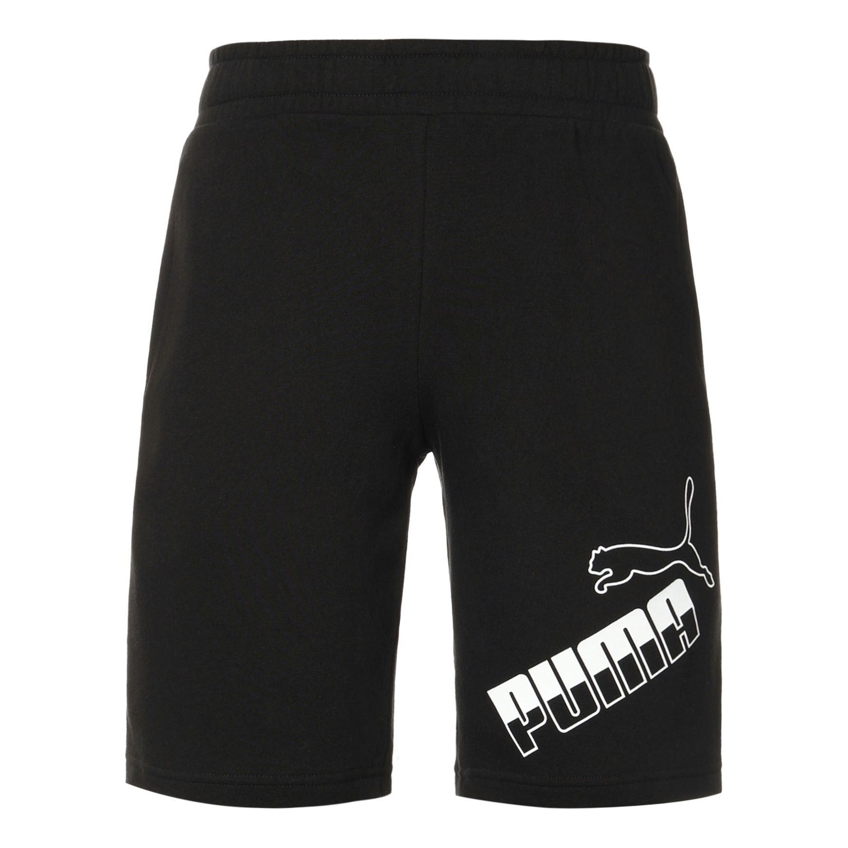 Puma Amplified Big Logo Shorts 'Black White' 588675-01 sold by KicksCrew