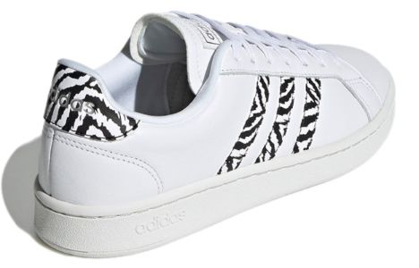 (WMNS) Adidas Grand Court Shoes 'Zebra' GZ0150 sold by KicksCrew