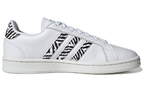(WMNS) Adidas Grand Court Shoes 'Zebra' GZ0150 sold by KicksCrew