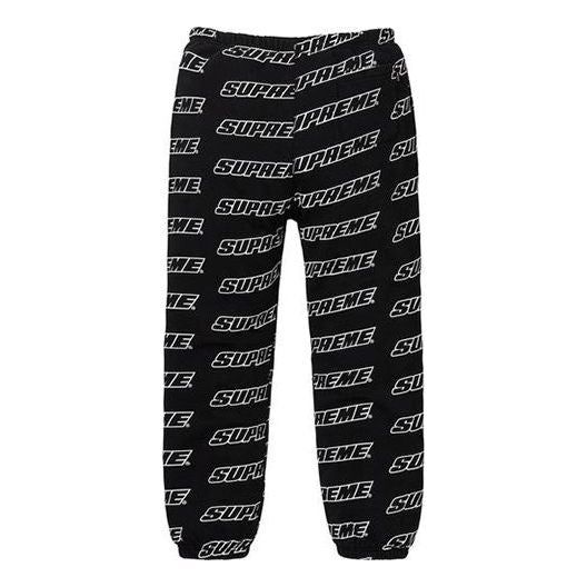 Supreme Repeat Sweatpants 'Black White' SUP-SS18-794 sold by KicksCrew product image thumbnail 2