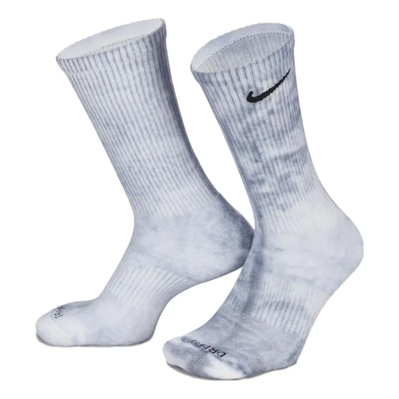 Nike Everyday Plus Cushioned Tie-Dye Crew Socks 2 Pairs 'Multi' DM3407-911 made by Nike