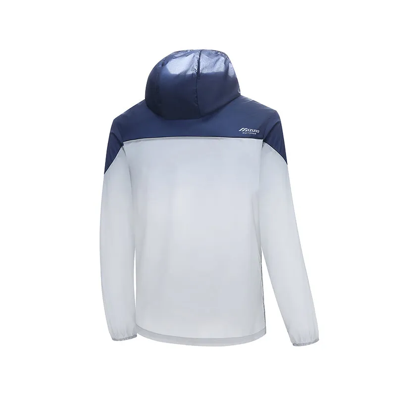 Mizuno UV Protection Jacket 'Navy White' A2CE2A32 sold by KicksCrew product image thumbnail 2