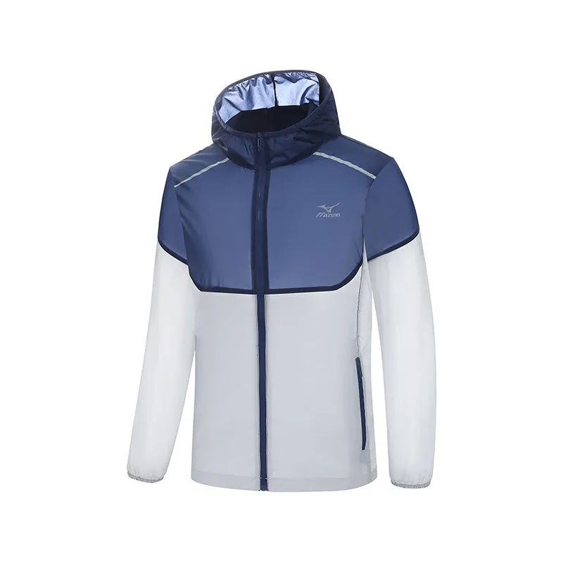 Mizuno UV Protection Jacket 'Navy White' A2CE2A32 sold by KicksCrew