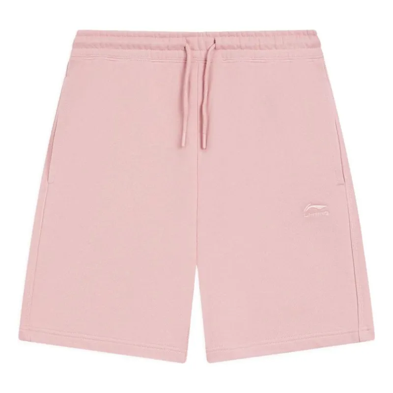 Li-Ning Chinese Color Embroidery Logo Shorts 'Pink' AKSS629-8 sold by KicksCrew