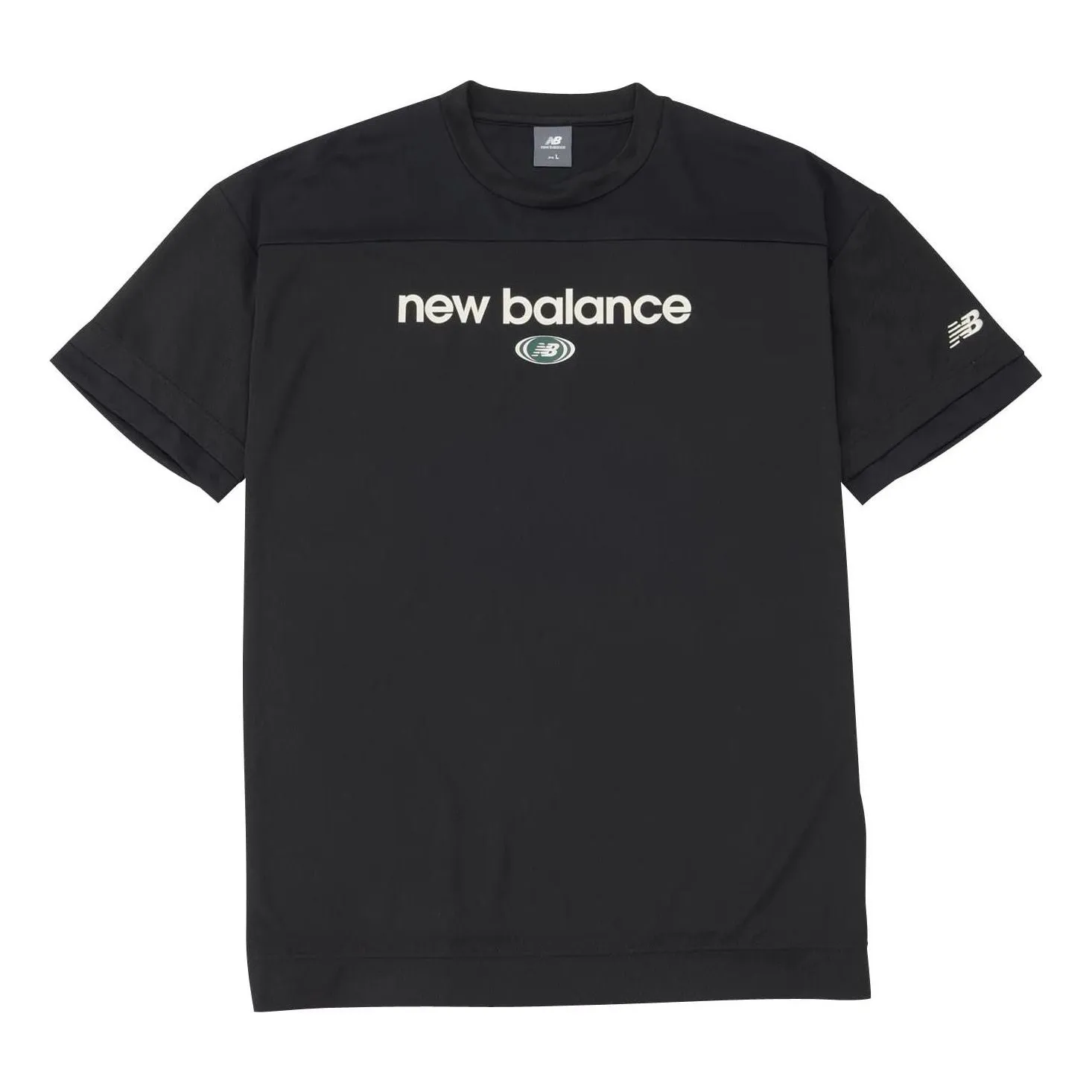 New Balance Linear Logo Honeycomb Mesh T-shirt 'Black' AMT45072-BK sold by KicksCrew