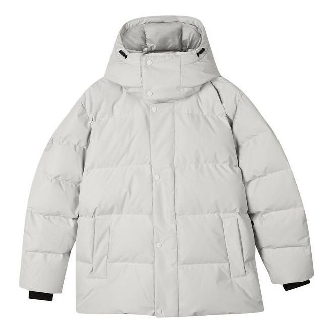 Skechers Warm Lightweight Hooded Down Jacket 'Grey' L423M094-00MV sold by KicksCrew