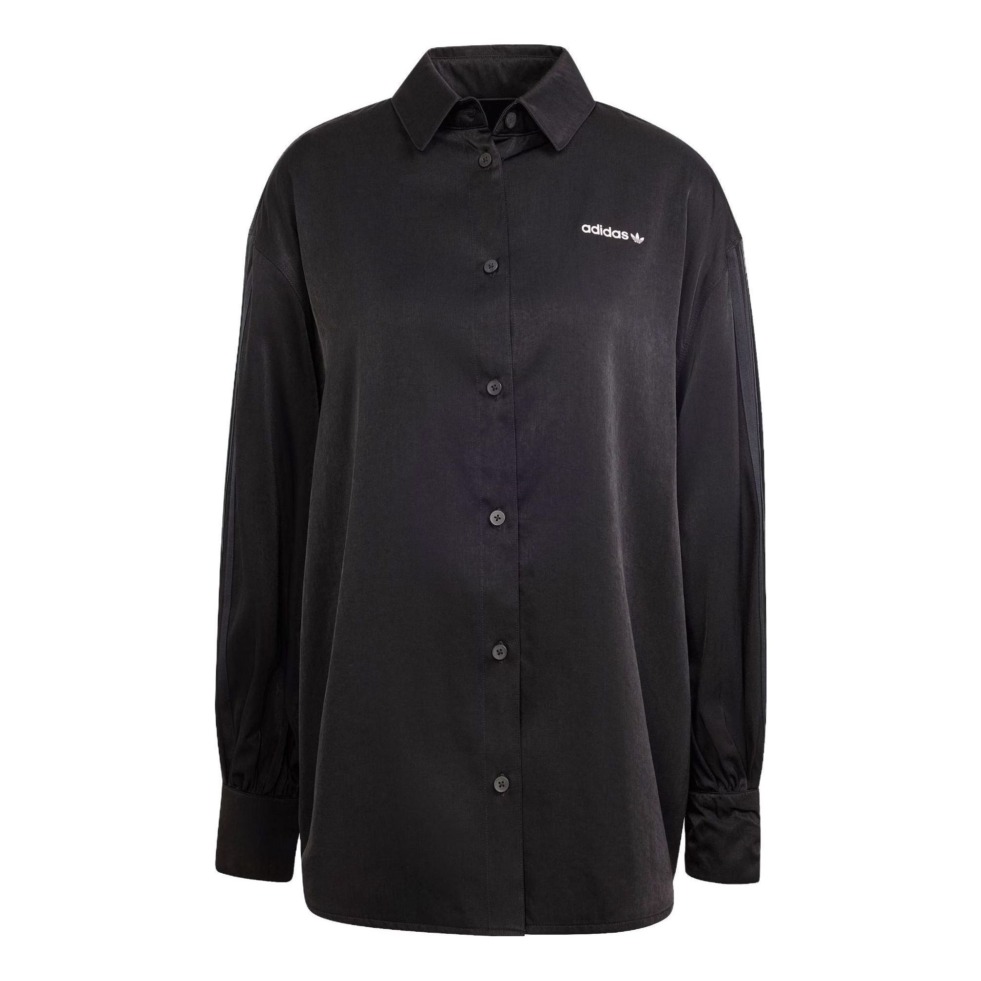 (WMNS) adidas 3-Stripes OS Shirt 'Black' IR9789 sold by KicksCrew