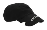 Balenciaga Hat Notch Logo Visor Cap 'Black' 697748410B21077 sold by KicksCrew