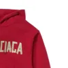 (GS) Balenciaga Tape Type Cotton Hoodie 'Red' 682019TOVB36400 sold by KicksCrew