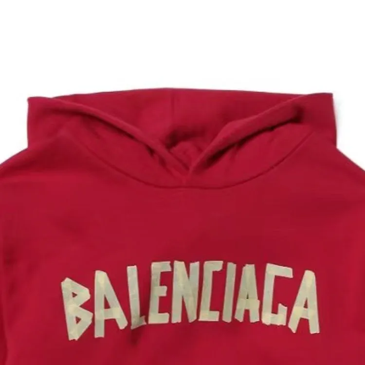 【可愛いロゴ♪】BALENCIAGA Taped Hooded Sweatshirt Balenciaga New Tape Type Oversized Hoodie | Saks Fifth Avenue