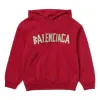 (GS) Balenciaga Tape Type Cotton Hoodie 'Red' 682019TOVB36400 sold by KicksCrew