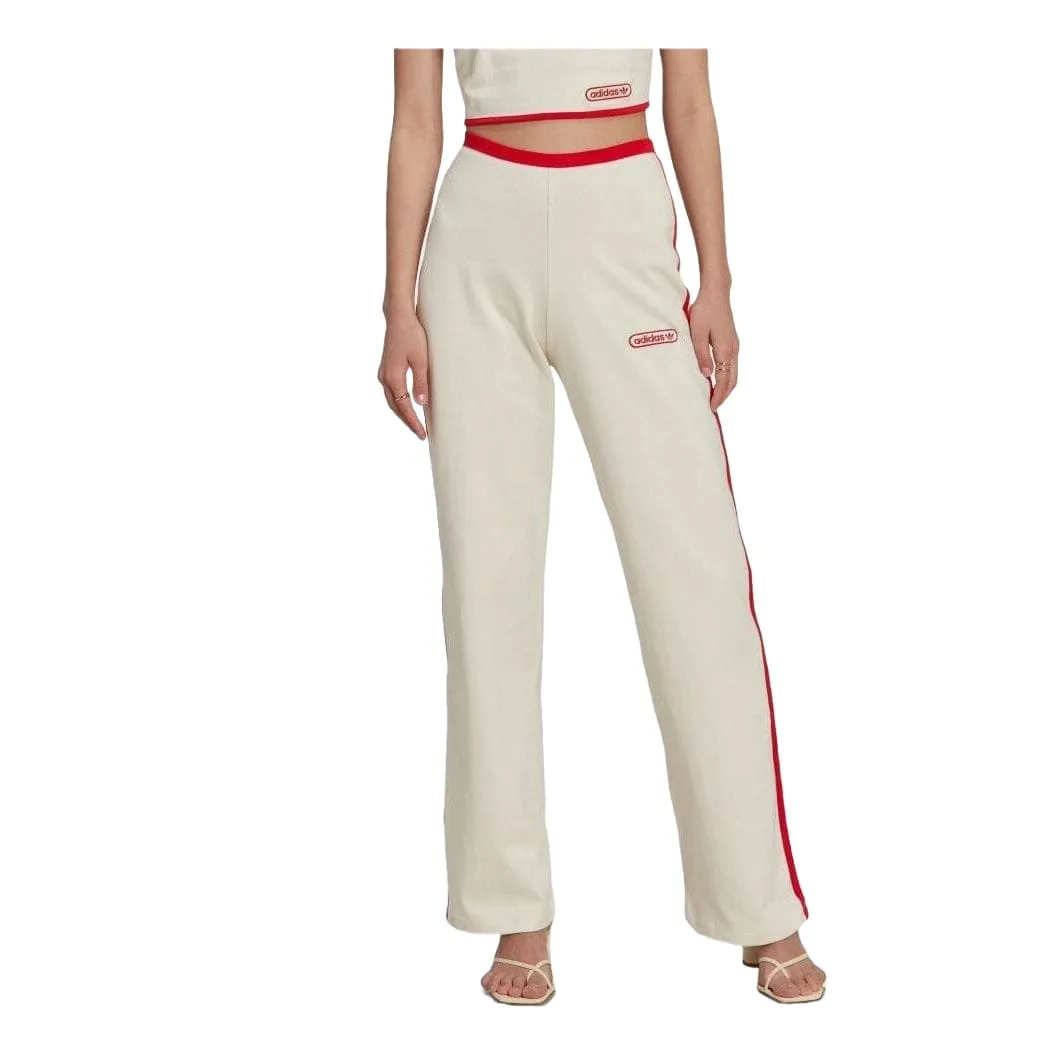 (WMNS) adidas Straight Pants 'White' HL6561 sold by KicksCrew product image thumbnail 2