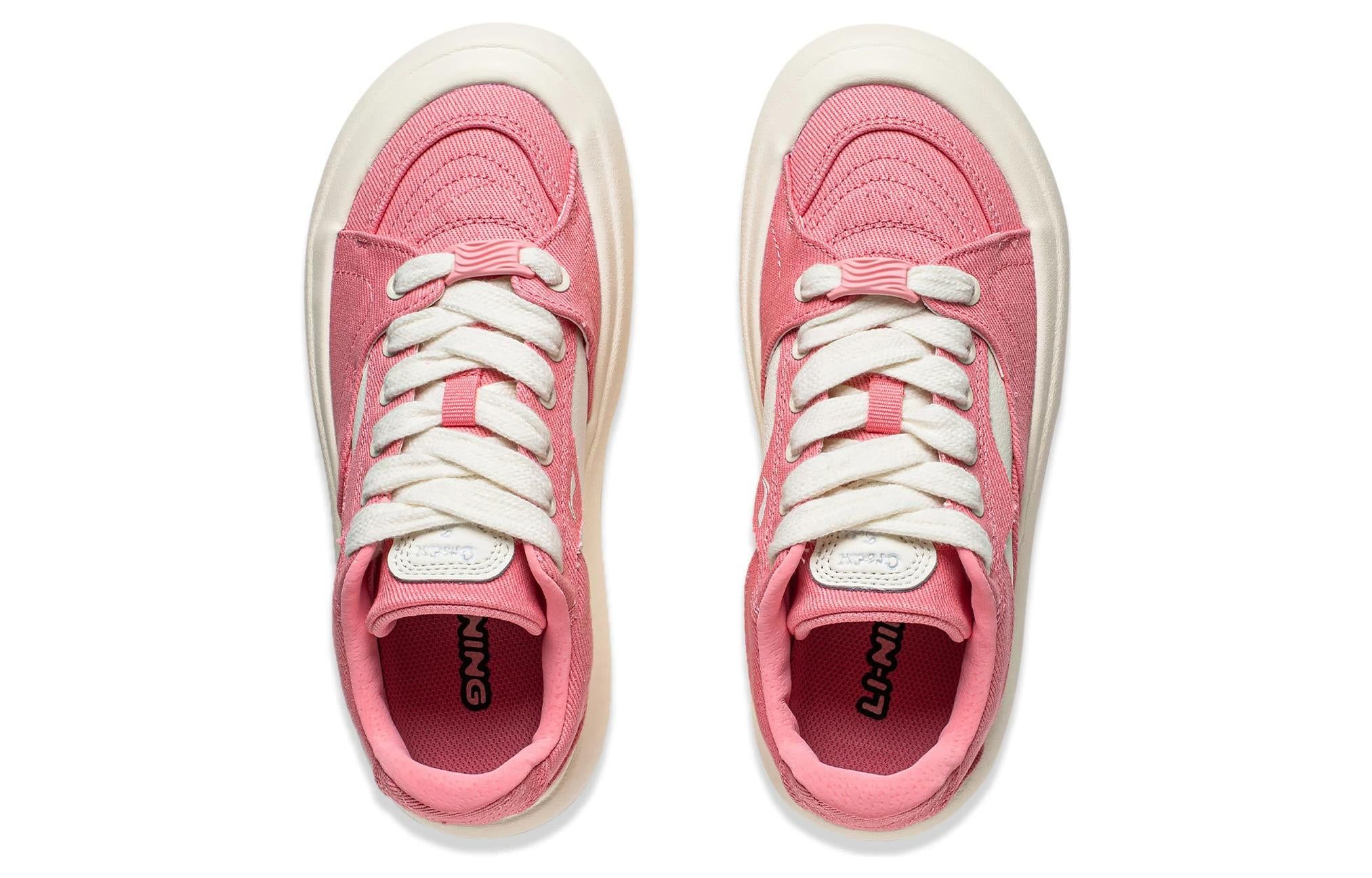 Li-Ning Platform Skate Shoes 'Pink White' AZGT026-9 sold by KicksCrew product image thumbnail 4