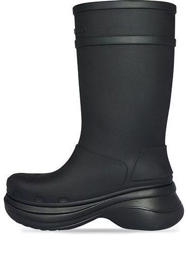 Crocs x Balenciaga Boots 'Black' 677388W1S8E1000 sold by KicksCrew