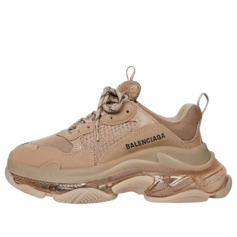 (WMNS) Balenciaga Triple S Sneakers 'Clear Sole Brown' 544351W2GA12510 sold by KicksCrew